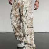 Mens Loose Fit Work Pants With A Drawstring