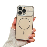 Laser-Cut Large-Window Lens Ring Magnetic Phone Case