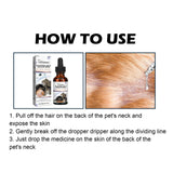 Dog Cat Drops Spray Cleaning Remove Lice Tick Flea