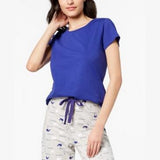Charter Club Cotton Short-Sleeve Soft Knit Pajama Top