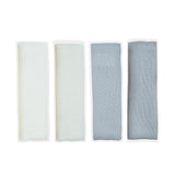 Babyjem Baby Muslin Cloth 4-Pack Grey - Soft Multi-Purpose Cloth for Newborn Care