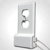 Invisible Dual USB Wall Charger Plate With Surge Protection