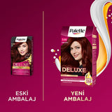 Palette Deluxe Şarap Kızılı Hair Dye - Long-Lasting Wine Red Hair Color with Nourishing Properties