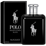 Ralph Lauren Polo Black Men's Eau De Toilette Spray 4.2 oz