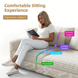104.3 ' Plush Corduroy 4-Seat Sofa, Modern Comfy Upholstered Sofa Cloud Couch, Deep Seat Couches with Soft Pillows and 2 Ottomans, Convertible Sofa Lounge Chair, for Living Room,Apartment,Office,Beige