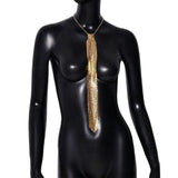Metal Sequins Tie Music Festival Party