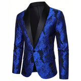 Mens Light-business-pattern Single-breasted One-button Suit
