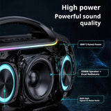 KP-875 Best-selling Portable Wireless Bluetooth Speaker High-Power RGB Lighting Multifunctional Ideal For Outdoor Parties In Stock