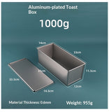 Rectangular Toast Box With Lid Commercial Bread Mold