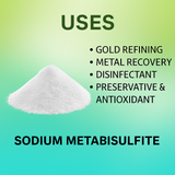 JSP & GTE Sodium Metabisulfite 5lb Bag Gold Precipitant Powder for Refining Recovery Aqua Regia