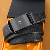 Mens Casual Business Belt Made Of Split Leather