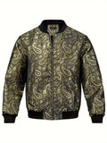 Mens Stylish Trendy Jacket With A Stand-up Collar