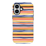 Colorful Striped Phone Case Creative 2 in 1 Design Customizable