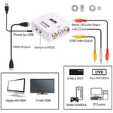 ABLEWE 1080P Mini RCA Composite CVBS Video Audio Converter Adapter