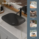 Above Counter Artistic Tempered Glass Bathroom Sink Transparent Counter Top Bathroom Single Bowl Vessel Basin