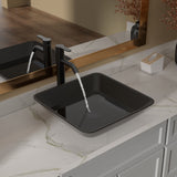 Above Counter Artistic Tempered Glass Bathroom Sink Transparent Counter Top Bathroom Single Bowl Vessel Basin
