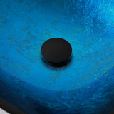 Above Counter Artistic Tempered Glass Bathroom Sink Transparent Counter Top Bathroom Single Bowl Vessel Basin