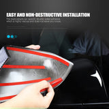 ABS Mirror Covers for Model 3/Y | 4 Finishes | 3M Tape | Scratch Protection | 3 Versions