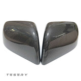 ABS Mirror Covers for Model 3/Y | 4 Finishes | 3M Tape | Scratch Protection | 3 Versions