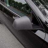 ABS Mirror Covers for Model 3/Y | 4 Finishes | 3M Tape | Scratch Protection | 3 Versions