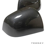 ABS Mirror Covers for Model 3/Y | 4 Finishes | 3M Tape | Scratch Protection | 3 Versions
