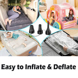 AC DC12V Electric Air Pump Inflator with 3 Nozzle