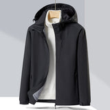 Couple Single-layer Jacket Windproof Sports Fleece-lined Padded Overalls