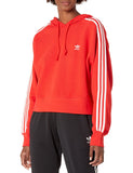 adidas Originals Womens Adicolor Classics Crop Hoodie Red X-Large