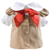 Pet Clothes Khaki Trench Coat Couple Clothes