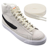 Elastic Shoe Laces for Nike Blazer Flat Stretchy Bungee Replacement Shoelaces(Color:CreamSize:46Inch)