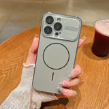 Laser-Cut Large-Window Lens Ring Magnetic Phone Case
