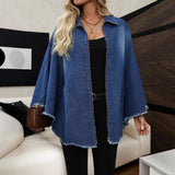 Fashion Loose Lapels Batwing-sleeved Jacket Coat
