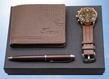 Creative Holiday Gift Wallet Pen Watch Set