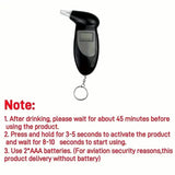 Accurate Personal Breath Alcohol Tester - Instant Blood Alcohol Content Measurement with High-Precision Sensors and LED Display