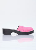 Acne Studios Women Hairy Wood Clogs