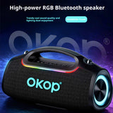 KP-875 Best-selling Portable Wireless Bluetooth Speaker High-Power RGB Lighting Multifunctional Ideal For Outdoor Parties In Stock