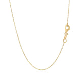 14k Yellow Gold Necklace with Interlocking Petite Rectangles
