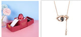 Hot Valentine's Day Gifts Metal Rose Jewelry Gift Box Necklace For Wedding Girlfriend Necklace Gifts