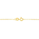 14K Yellow Gold 1/2 Cttw Martini Set Lab Grown Yellow Diamond Solitaire 18" Pendant Necklace (Yellow Color, VS2-SI1 Clarity)