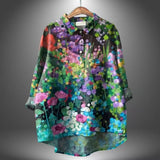 Womens Casual Long-sleeve Shirt Top