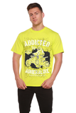 Addicted To Adrenaline Men's Bamboo Viscose/Organic Cotton Short Sleeve Graphic T-Shirt