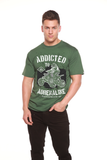 Addicted To Adrenaline Men's Bamboo Viscose/Organic Cotton Short Sleeve Graphic T-Shirt