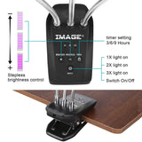 Adjustable 3-Head Grow Lights for Indoor Plants with Timer
