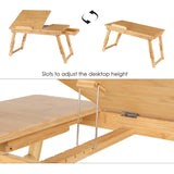 Adjustable Bamboo Laptop Desk