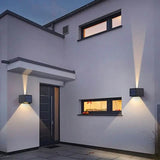 Adjustable Beam Solar Wall Sconce Outdoor Light with 140 Lumens