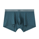 Mens Ice-silk Boxer Briefs Breathable And Cool-feel For Sports