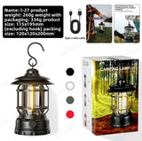 Camping Light, Ambient Light, Flame Camping Lamp, Tent Retro Hurricane Lamp