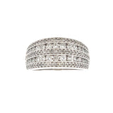 1.00ct Diamond Wedding Band Ring 10KT White Gold