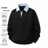 New Faux Two-piece Hoodie Cool And Casual Top