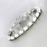 10.26 Carat Genuine Opal .925 Sterling Silver Bracelet